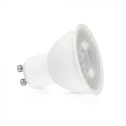 V-TAC Lampadina faretto LED GU10 7.5W 110° con Copertura Trasparente, luce 3000K 218721