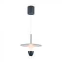 V-TAC VT-7832 Lampadario LED 9W altezza regolabile design Moderno 173Cm colore Bianco/Grigio luce 3000K - 23103