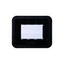 ETTROIT Placca con coperchio 3P IP55 custodia idrobox compatibile Bticino Living colore nero  -  LN2703