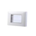 ETTROIT Placca con coperchio 3P IP55 custodia idrobox compatibile Vimar Plana colore grigio-  EV2703