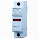 ETTROIT Supporto per fusibili cilindrici portafusibili Base RT18-63  1P DIN 14 x 51mm DC 1000V JX12151