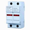 ETTROIT JX12251 portafusibili DC Fotovoltaico 2P 2M D14X51mm 63A DC 1000V IP20 IEC60269-6