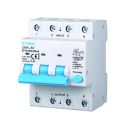 Interruttore magnetotermico differenziale 3P+N 50A 6kA 300mA 380V occupa 4 Moduli DIN Ettroit JX265063